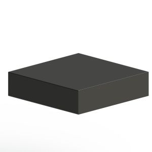 Acrylic Block 4" x 4" x 1" thick Black
